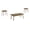 Brown, variant on Monarch Specialties I 7850P Table Set, Coffee, End, Side, Walnut Laminate