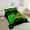 Black Green Yellow, variant on Green Yellow Gaming Comforter Set - Gamer Comforter Twin Bedding Sets , Neon Lights Abstract Geometry Design Gamer Room Decor