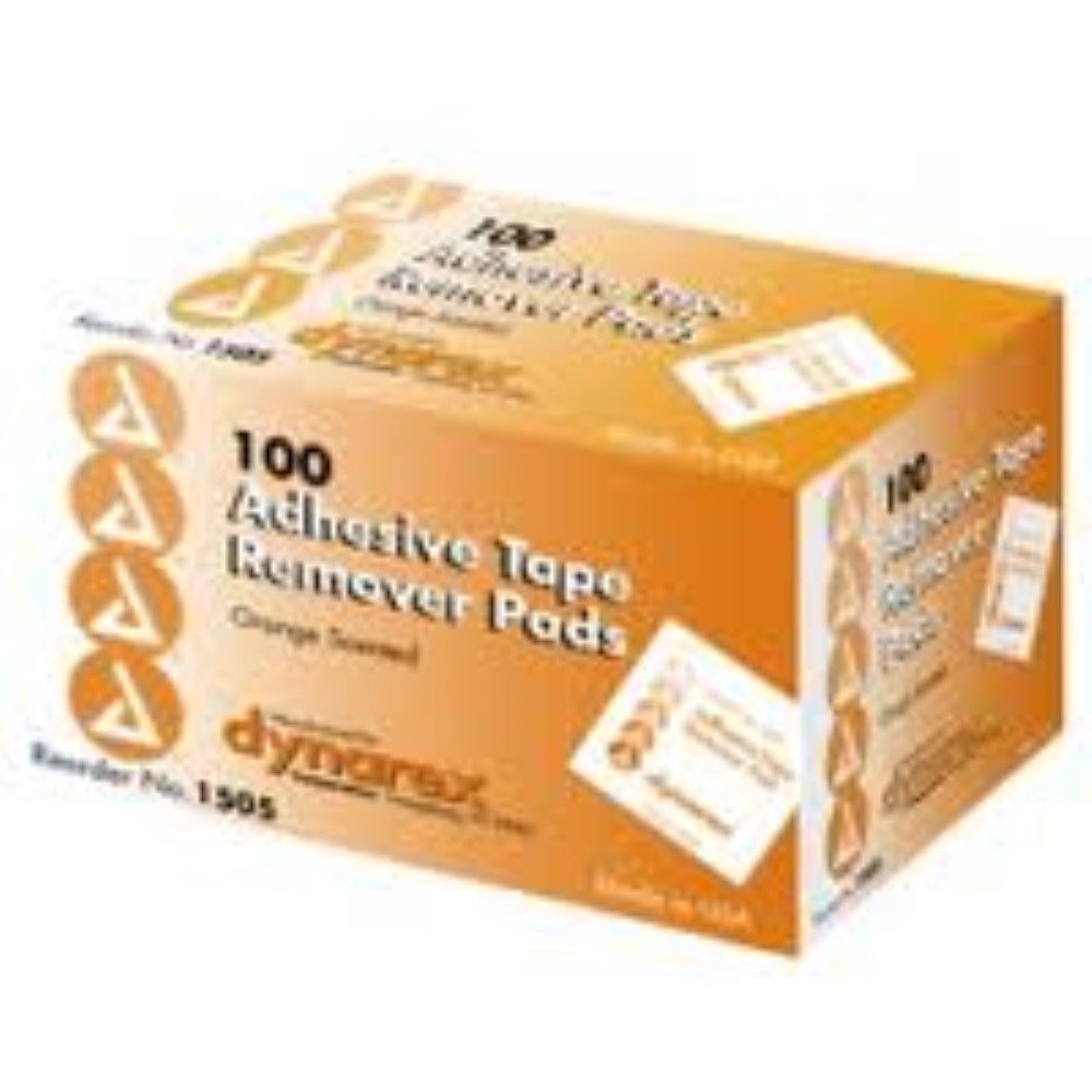 Dynarex Adhesive Tape Remover Pad 100 ea