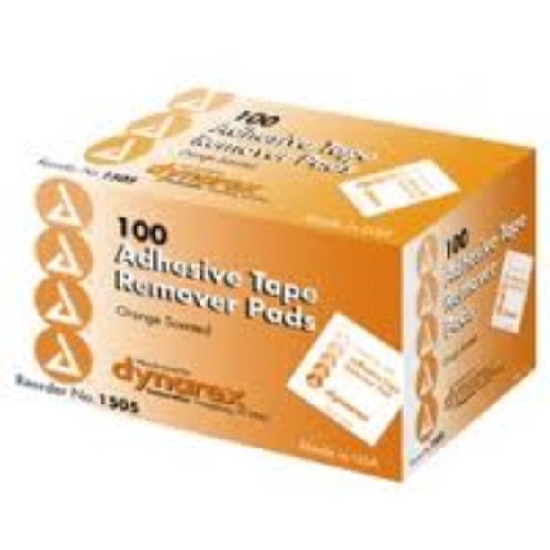 Dynarex Adhesive Tape Remover Pad 100 ea