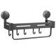 thumbnail image 2 of Estante para especias con ventosa para montaje en pared, organizador de especias, estante colgante para almacenamiento de cocina, despensa, soporte para condimentos con ganchos., 2 of 5
