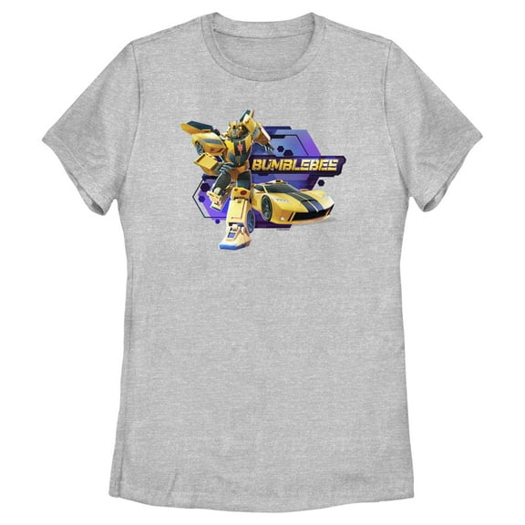Women's Transformers: EarthSpark Bumblebee Badge  Graphic Tee Athletic Heather X Large