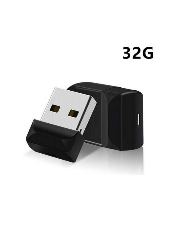Mini 32GB Pendrive Small USB Flash Drive Pen Drive USB2.0 Tiny Memory Stick U Disk Thumb Drive Low Profile USB Flash Drive USB Key (32GB, Black)
