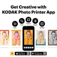 thumbnail image 6 of KODAK Mini 2 Retro 4PASS Portable Photo Printer (2.1x3.4 inches) + 38 Sheets Bundle, Black, 6 of 11