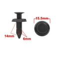 thumbnail image 2 of 50Pcs 6mm Hole Dia Clips Plastic Push Type Rivet Bumper Retainer Fastener, 2 of 2