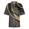 thumbnail image 3 of Gray Women Shirts, Women'S Short Sleeved Slim Fit Casual Fashion Top,Women Shirts XL, 3 of 4