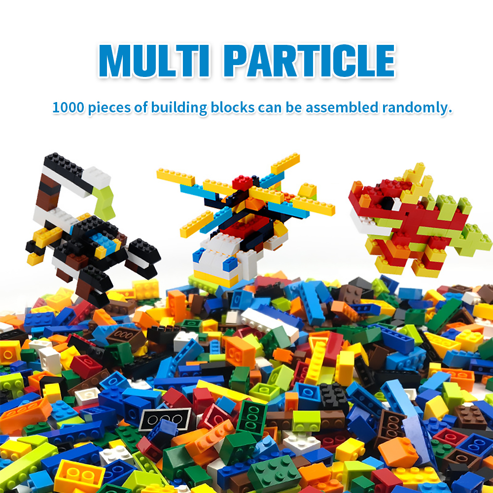 XDR Building Blocks Bulk Set, 1000 Pieces, Ages 6+ photo 6