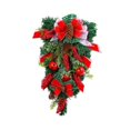 thumbnail image 5 of BLESIYA Christmas Teardrop Swags Artificial Wreath for Front Door Fireplace Festival, 5 of 8