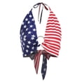 thumbnail image 5 of KelaJuan Women Independence Day Tank Tops Stars Stripe Print Tie-Up Halter Neck Sleeveless Backless Vests, 5 of 7