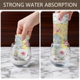 thumbnail image 6 of 2 Pcs Pioneer Flower Floral Print Pattern Kitchen Towels, Funny Microfiber Dish Towel Set, 18" X 26" Tea Towels, 6 of 6