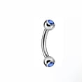 thumbnail image 5 of HOOUN 1pc Women Eyebrow Circular Nail Body Piercing Jewelry Stainless Steel Nail Rings-White, 5 of 9
