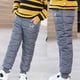 thumbnail image 2 of Pantalones Para Niños, Otoño Invierno, Bebés, Niñas, Niños, Color Sólido, Cintura Alta, Felpa, Pantalones De Algodón, Pantalones De Algodón Térmico Grueso, Forro Gris Odeerbi LM103-10658, 2 of 6