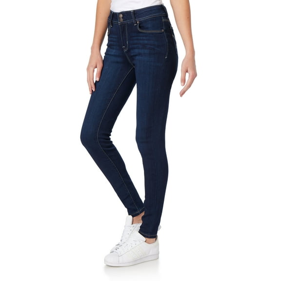 WallFlower Women's Ultra Skinny Mid-Rise Insta Soft Juniors Jeans (Standard and Plus)
