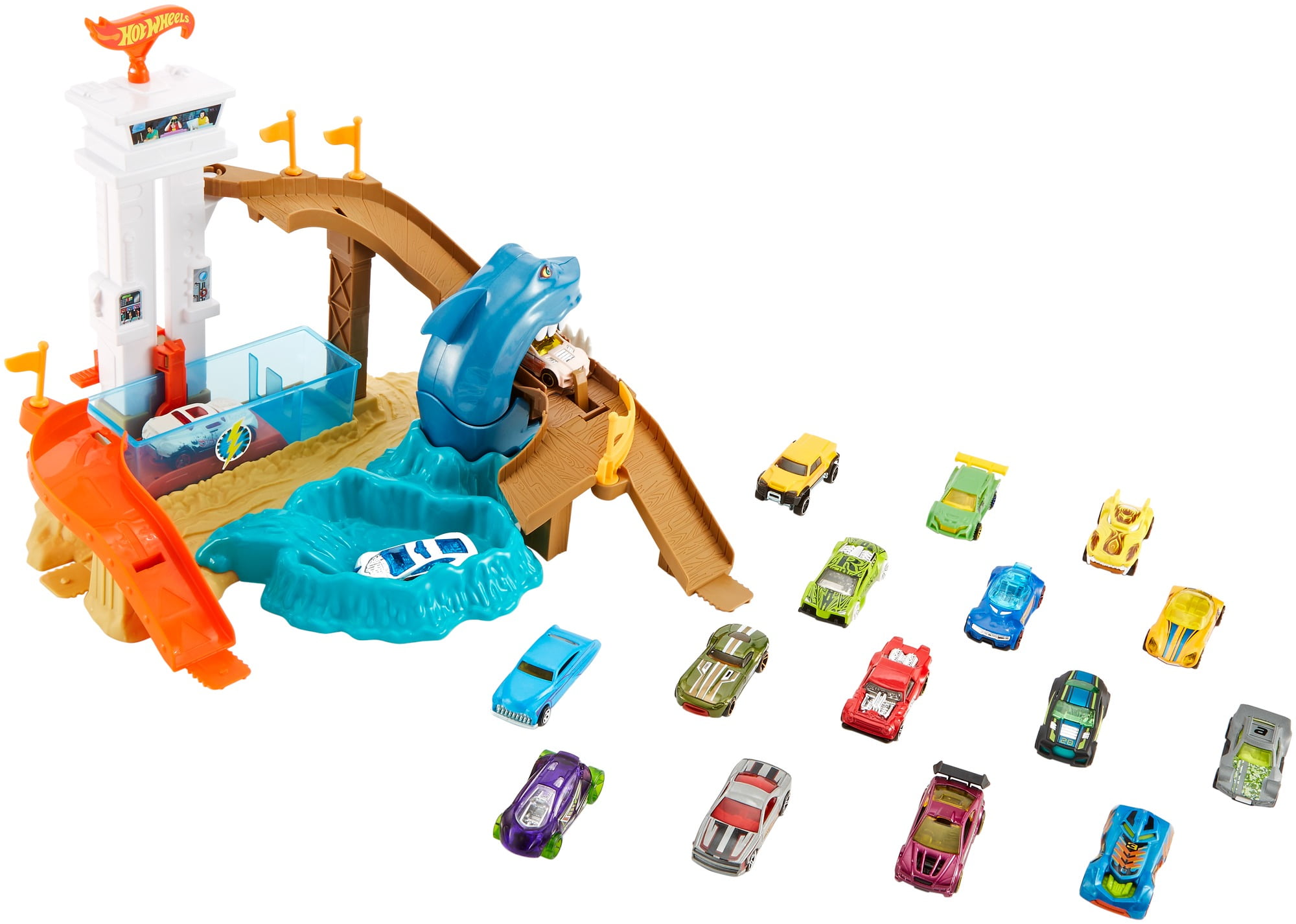 Hot Wheels Mariokart Piranha Plant Slide Track Set Xmax Gift for Kids 3y & Older 