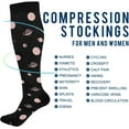 thumbnail image 4 of Coolnut Compression Socks Set of 2 Pairs for Women & Men - Best Support Socks for Running, Nurses, Travel (Galaxy Space Planets) Gift, 4 of 7