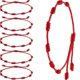 thumbnail image 1 of 6 Pieces Summer String Bracelets Red Bracelet Red Cord Adjustable Bracelet Red, 1 of 5
