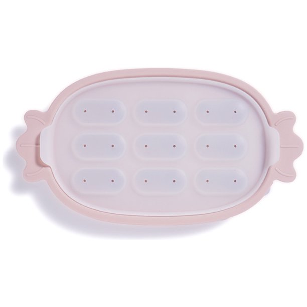 Bandeja De Silicona Para Congelador De Alimentos Para Bebés Con Tapa 9 Celdas Placa Dividida De Autoalimentación Seguro Para Bebés Almacenamiento De Alimentos Frescos Congelador Utensilios De Cocina,P Muyoka Hogar