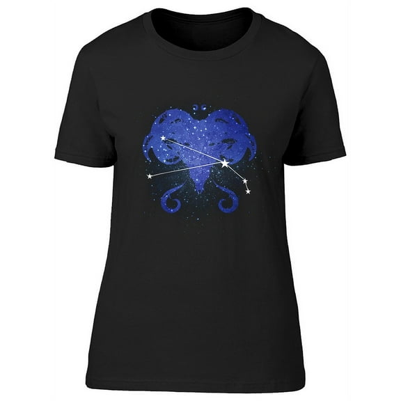 Horoscope Constellation Aries T-Shirt Women -Image by Shutterstock, Female x-Large