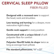 Roscoe Medical Cervical Pillow 16 X 23 Inch White PP3113, 1 Ct
