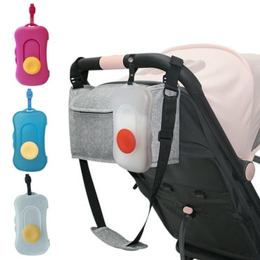 Hesroicy Baby Wipe Box Good Sealing BPA-free Waterproof High Capacity Portable on The Go Wipe Dispenser Container for Trip