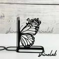 thumbnail image 2 of Shinelab Butterfly Metal Bookends Custom Pet Lover Name Bookend Gift, Animal Desk Bookshelf Decor 6125, 2 of 3