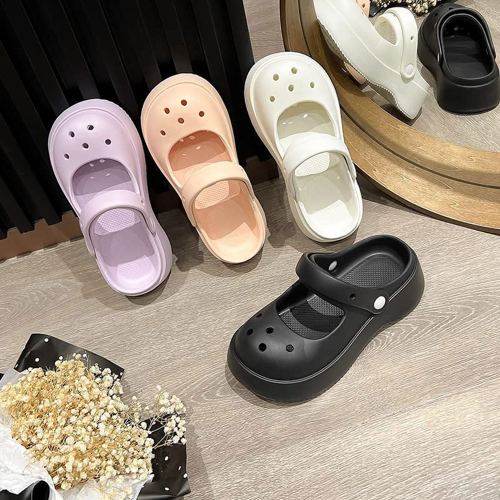 KAQ Girls Women Mary Jane Clogs Kids Clogs Non-Slip Garden Sandals Womens  Summer Sandals Outdoor Slippers 