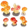 thumbnail image 3 of 6Pcs Résine Champignon Maison DIY Micro Paysage Champignon Figurines (Style Aléatoire), 3 of 7