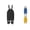 Black, variant on VOUZZA Kids One Piece Rain Suit Waterproof Outdoor Bib Overalls Lightweight Rain Gear for Children Weather Resistant Jumpsuit Pack