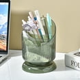 thumbnail image 5 of WHAMVOX  Transparent Pen Holder Brush Makeup Organizer Tray Holders Student Green, 5 of 8