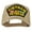 Khaki, variant on Vietnam Veteran Military Patched Mesh Back Cap - Black OSFM