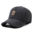 thumbnail image 4 of Men Adjustable Autumn Winter Hat Outdoor Thick Warm Earmuffs Baseball Cap, 4 of 11