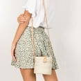 thumbnail image 1 of Femmes Floral Plissée Jupe Jupe Florale Jupe Haute Taille Filles A-Line Mini Jupe, 1 of 7