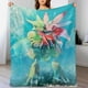 thumbnail image 4 of Manta tamaño queen de S-cyther, regalos para niñas y niños, súper suave, liviana, acogedora, manta de franela de felpa, decoración de cama, sofá, todas las estaciones, 40 x 50 pulgadas, 4 of 7
