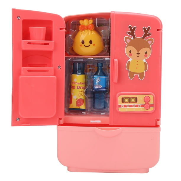 Juguete de Mini Refrigerador, Juguetes de Cocina de Almacenamiento de Parte -Interna para Juguete Para Niños para Regalo para Niños por Más de 3 Años