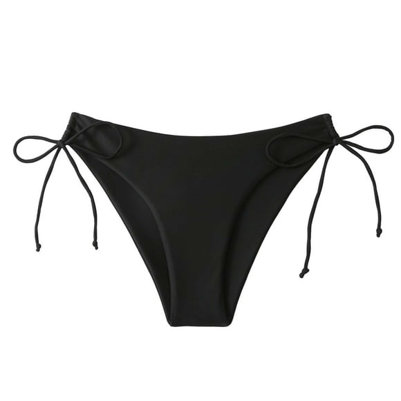 Xiangyun Womens Swim Shorts Bathing Suit Bottoms for Women Womens Bikini Bottoms Women String Tie Side Bikini Bottoms Moderate Coverage Swimsuit Bottom Waist Bathing Suit Black XL