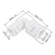 thumbnail image 2 of Uxcell Conectores de codo tipo L de 1/4" a 3/8" Conector rápido Blanco 2 Paquete, 2 of 5