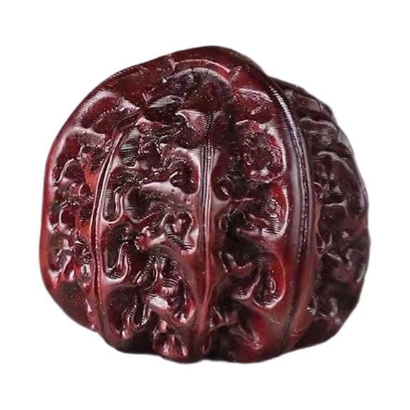 Natural Chinese Wenwan Walnuts Fidget Toys, Traditional Hand Exercise Balls Stress Relief Massage Balls,Hand Therapy Improve Focus & Dexterity Toys for Desk Travel Home Relaxation Daily Use,Brown