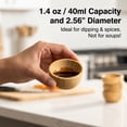 thumbnail image 5 of Ikoopy 6Pcs Bamboo Pinch Bowls, 1.4 oz Mini Dipping Bowls for Charcuterie Board & Soy Sauce, 5 of 11