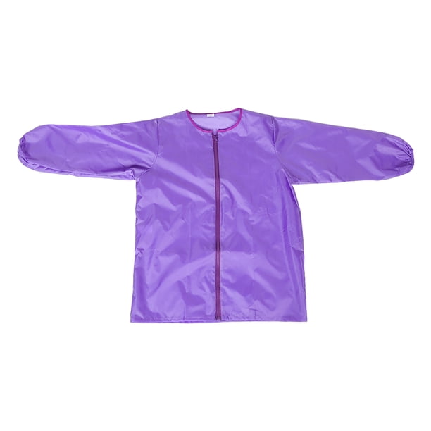 Delantal de pintura para niños, manga larga, impermeable, con cremallera, para dibujo (altura recomendada: 135-155 cm)