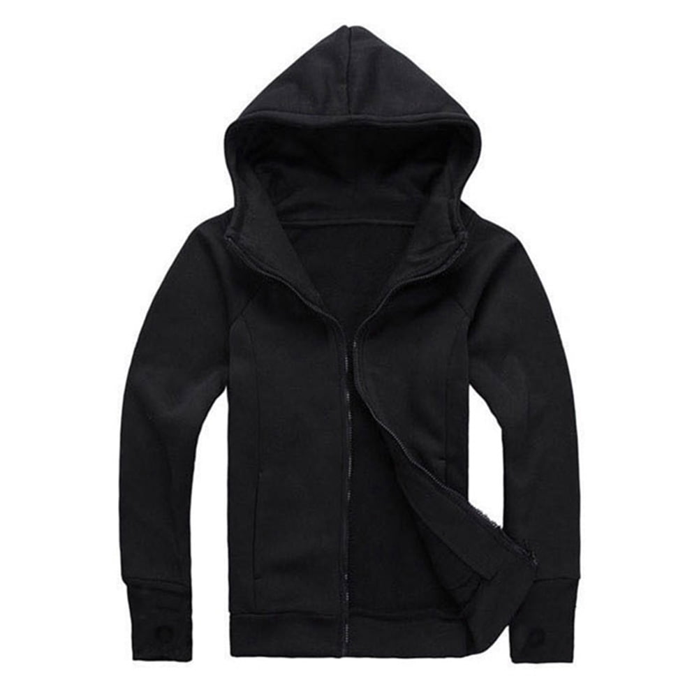 Generic - Men Warm Zipper Hoodie Fashion Hooded Slim Fit Jacket Coat ...