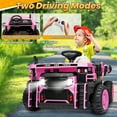thumbnail image 6 of Joyracer 24V Ride on Toys w/ Remote Control, 2 Seater 400W Ride on Dump Truck, Electric Powered Ride on w/ Dump Bed, 3 Speeds, Shovel, Bluetooth/Music, Gift for Kids, Pink, 6 of 10