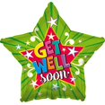 thumbnail image 1 of Get Well Soon Star Foil Balloon, 1 of 1