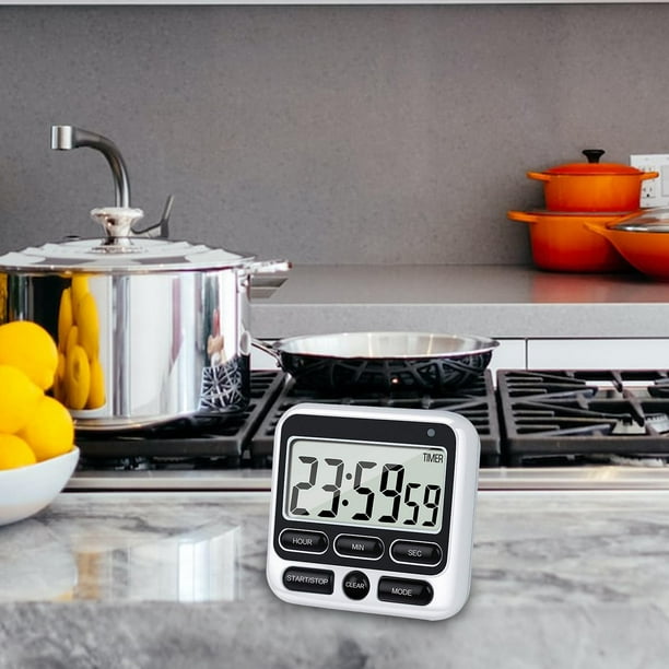 Temporizador de cocina,Reloj digital LED multifunción