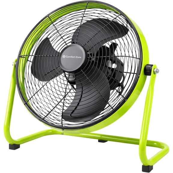 Comfort Zone 12" Metal 3-Speed Desk or Floor Fan