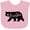 AD-Pink, variant on Inktastic Montana Black Bear Silhouette Boys or Girls Baby Bib