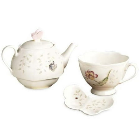 Lenox Butterfly Meadow Stack Teaset With Bag Holder