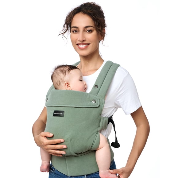 Momcozy Cangurera Ergonómico, Portabebés De Algodón Y Lino Natural, Mochila Para Bebé BC001