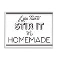 thumbnail image 4 of Stupell Industries Homemade If Stirred Humorous Cooking Kitchen Vintage Phrase Graphic Art White Framed Art Print Wall Art, Design by Mollie B., 4 of 5