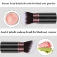 thumbnail image 4 of Set de brochas de maquillaje Keriloo Kabuki retráctiles, 2 piezas, 4 of 8