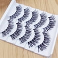thumbnail image 5 of TechWave Gracious Makeup Handmade 5Pairs Natural Long False Eyelashes Extension Exquisite Miss 3d Volume Face Eyelashes Minx Eye Lashes Eyelashes False Eyelash per 3d Lashes Bulk 20mm Amazing Makeup, 5 of 5